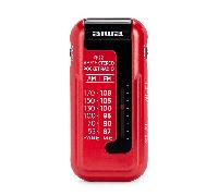 RADIO ANALOGICA MINI AIWA R-22RD AM/FM HYPERBASS COLOR ROJO