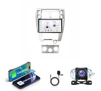Radio Android 15 Compatible con Hyundai Tucson 2005-2009 | Navegador GPS | Compatible Auto CarPlay Inalámbrico | Pantalla Táctil HD 1280x720 | 4G & WiFi | Cámara Marcha Atrás Regalo