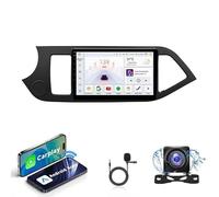 Radio Android 15 Compatible con Kia Morning Picanto 2012-2015 | Navegador GPS | Compatible Auto CarPlay Inalámbrico | Pantalla Táctil HD 1280x720 | 4G & WiFi | Cámara Marcha Atrás Regalo