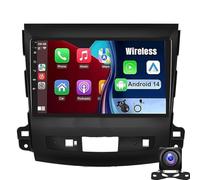 Radio Android de 9 Pulgadas con Pantalla táctil para Mitsubishi Outlander 2007-2012, Reproductor de DVD, Bluetooth, navegación GPS, 2 DIN, con cámara de Marcha atrás automática