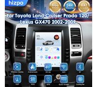 Radio Android Hizpo de 9.7 Pulgadas para Lexus GX470 Toyota Land Cruiser Prado 120 2002-2009, Sistema Multimedia Carplay Estéreo 2 Din con GPS, Estilo Tesla, Sistema Inteligente P1L-1G 16G-4 núcleos