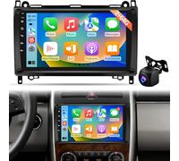 Radio Android para Mercedes Benz Clase A/B/V y Sprinter W169 W245 B200 Vito Viano, CarPlay Android Auto inalámbrico, GPS WiFi, DSP, Autoradio Plug & Play + Cámara Trasera
