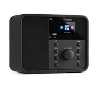 Audizio Nardo - Radio por Internet Dab+/FM con WiFi y Bluetooth, 250 presintonías, reproducción USB y AUX, Pantalla a Color, Mando a Distancia, Despertador, Acabado en Negro Elegante
