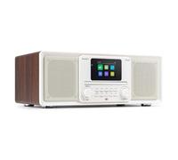 Audizio Palmi - Radio portátil Dab+ CD Bluetooth USB 60W en Color Blanco | Radio portátil DAB+ FM con reproductor CD, Bluetooth 5.0 y USB, sistema estéreo 60W, incluye mando a distancia, color blanco