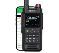 Radio bidireccional Radtel RT-660 IP67 con GPS, Bluetooth, Banda Dual VHF/UHF, APRS, SATCOM, Kiss, TNC, SMS, escáner de tráfico aéreo, alertas meteorológicas NOAA y batería Recargable USB-C