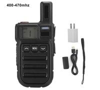 Radio bidireccional recargable sin licencia, con sincronización de pantalla, UHF VHF, escáner NOAA, walkie-talkie con doble reloj y resistencia al