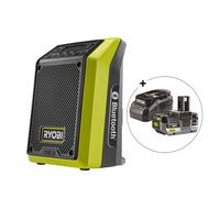 Ryobi Radio Bluetooth RR18-0 18V One+ compacta inalámbrica (Herramienta Desnuda), Verde