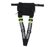 Radio bolsillo de bolsillo arnes de pecho arcon cofre chaleco maleta 2 vias radio walkie talkie Adecuado para UV-5R Negro + verde