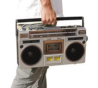 Radio Cassette Vintage Años 80 Portátil Multibanda Am/FM/SW, Bluetooth, Retro Boombox Reproductor Grabador a Cinta, USB y Tarjeta SD, Conexión Auriculares