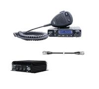 Radio CB PNI Escort HP 6500 Multistandard 4 W Am/FM 12 V ASQ + RX/TX Amplificador KL203P Am/FM/SSB, 100 W 12 V y PNI R50