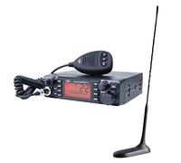 PNI Radio CB Escort HP 9001 Pro ASQ 12/24 con CB Extra 45 Antena con Base magnética