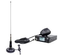 Radio CB PNI Escort HP 9700 Antena USB y CB PNI LED 2000 con Base magnética, alimentador 12V / 24V, Enchufe para Encendedor Incluido, ASQ 5 Niveles