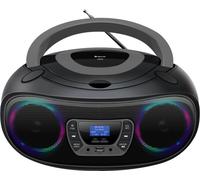 Denver DAB+ Boombox con radio DAB+/FM, función Bluetooth, gris