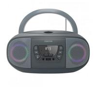 RADIO CD FONESTAR BOOM-GO-G GRIS - 4W RMS - BLUETOOTH - FM - USB/MP3 - AUX IN - SALIDA AURICULARES - EFECTOS LUMINOSOS