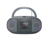 RADIO CD FONESTAR BOOM-GO-G GRIS - 4W RMS - BLUETOOTH - FM - USB/MP3 - AUX IN - SALIDA AURICULARES - EFECTOS LUMINOSOS