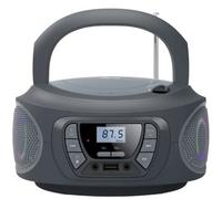 Radio CD Fonestar BOOM-ONE-G/ 13W/ con Cable/ a Pilas/ Gris