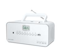 Muse M 28 RDW - Radio (reproductor CD, USB, pantalla LCD), blanco