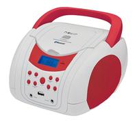 Radio CD NEVIR NVR-483UB Blanco Rojo Bluetooth