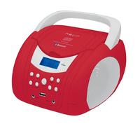 Radio CD NEVIR NVR-483UB Rojo Blanco Bluetooth