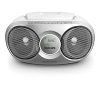 Radio CD Philips AZ215S/ 3W RMS/ con Cable/ Plata