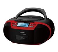 Radio CD portátil Sunstech CXUM54BTRD con cassette, Bluetooth y USB, rojo