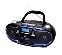 Radio CD Trevi CMP 574 20 W RMS USB Cassette Radio FM Portátil Azul