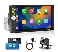 Radio Coche 1 DIN 7 Pulgadas Pantalla Táctil con CarPlay Android Auto Mirror Link