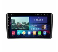 Radio Coche 2 DIN con Carplay Inalámbrico para Audi A3 2 8P 2003-2013 Enlace Espejo, Navegación, Siri, Aux, Bluetooth, Airplay, Lectura de Vídeo, Navegación GPS, Mirror Link, 8 Nuclear 6G+128G