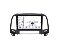 Radio Coche 2 DIN con Carplay Inalámbrico para Hyundai Sante Fe 2 2006-2012 A-Pple Carplay & Android Auto, Autoradio Portátil Car Play con Pantalla Táctil, 4 Nuclear 1G+32G