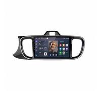 Radio Coche 2 DIN con Carplay Inalámbrico para Kia PEGAS SOLUTO 2018-2023 Mirror Link, Incell Touchscreen Radio Coche con Bluetooth USB/Eq Comandos Al, 8 Nuclear 8G+256G