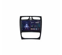 Radio Coche 2 DIN con Carplay y Android Auto Inalámbrico para Mercedes Benz C Class 2002-2005 con Cámara Trasera y Delantera HD 1080P, Navegación GPS, Radio, 8 Nuclear 4G+64G