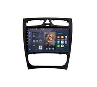Radio Coche 2 DIN con Carplay y Android Auto Inalámbrico para Mercedes Benz C Class S203 CL203 W203 2000-2004 con Cámara Trasera y Delantera HD 1080P, Navegación GPS, Radio, 8 Nuclear 8G+256G