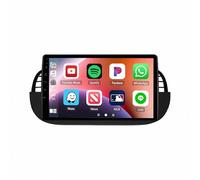 Radio Coche 2 DIN con Carplay y Android Auto para Fiat 500 2007-2014 A-Pple Carplay & Android Auto, Autoradio Portátil Car Play con Pantalla, 4 Nuclear 4G+64G