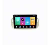 Radio Coche 2 DIN con Carplay y Android Auto para FIAT 500 2007-2015 A-Pple Carplay & Android Auto, Autoradio Portátil Car Play con Pantalla, 8 Nuclear 6G+128G
