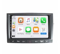 Radio Coche 2 DIN con Carplay y Android Auto para Volkswagen VW Touareg 1 7L 2002-2010 Mirror Link, Incell Touchscreen Radio Coche con Bluetooth USB/Eq Comandos Al, 4 Nuclear 1G+32G