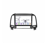 Radio Coche 2 DIN Pantalla para Hyundai Santa Fe 2007 2006-2012 Pantalla de Coche con Carplay y Android Auto Inalámbricos, Bluetooth, Mirror Link, Navegación GPS, Aux, 4 Nuclear 2G+32G