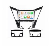 Radio Coche 2 DIN Pantalla para Hyundai Sonata 6 YF 2009-2014 Enlace Espejo, Navegación, Siri, Aux, Bluetooth, Airplay, Lectura de Vídeo, Navegación GPS, 4 Nuclear 1G+32G