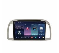 Radio Coche 2 DIN Pantalla para Nissan March Micra K12 2002-2010 Autoradio Touchscreen Display Bluetooth Llamadas Manos Libres, Mirror Link, Navegación GPS, 4 Nuclear 1G+32G