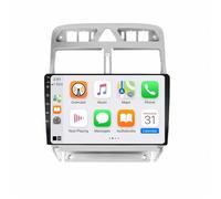 Radio Coche 2 DIN Pantalla para Peugeot 307 Year 2001-2008 A-Pple Carplay & Android Auto, Autoradio Portátil Car Play con Pantalla Táctil, GPS, Bluetooth, 8 Nuclear 4G+64G