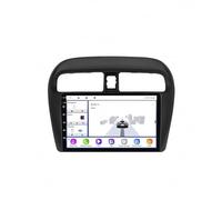 Radio Coche 2 DIN Pantalla Táctil para Mirage Attrage Space Star 2012-2018 con Cámara Trasera y Delantera HD 1080P, Navegación GPS, Radio FM/RDS Dsp, Micrófono, 4 Nuclear 1G+16G