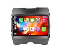 Radio Coche Android 12 9 Pulgadas Pantalla Táctil para Ford Edge 2015-2018 Incorporado Carplay Android Auto Apoyo FM Am RDS BT 5.0 Navegación GPS DSP Dab Hi-Fi Cámara Trasera SWC(100S)