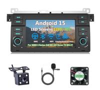 Radio Coche Android 15 para BMW 3 Series E46 M3 320 Rover 75 MG ZT con Carplay Android Auto,9'' Radio Pantalla, BT/GPS/WiFi/FM/RDS+Cámara Trasera+Mic(S-6(8G+128G))