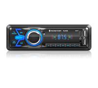 Radio Coche Bluetooth 5.0 Manos Libres, Wistrue Autoradio Coche Bluetooth Pantalla1 DIN Radio Bluetooth Coche MP3 Player FM Radio con 2USBAUX/Control Remoto,Compatible con Android y iOS