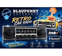 Blaupunkt Frankfurt Stereo Radio Coche Retro DAB+ FM USB Bluetooth