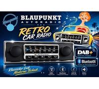 Blaupunkt Frankfurt Stereo Radio Coche Retro DAB+ FM USB Bluetooth