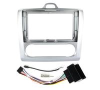 Radio Coche DVD Marco Adaptador Marco Radio Coche 9 Pulgadas con Cable Alimentación para Ford para Focus 2 3 Mk2 Mk3 2004 2005-2011Incluye Kit Montaje RESPUNEKBAH(FU08)