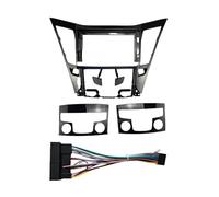 Radio Coche DVD Marco Adaptador Panel De Radio Android para Marco De Coche De 9 Pulgadas para Hyundai para Sonata 8th 2011-2015 RESPUNEKBAH(Full Set)