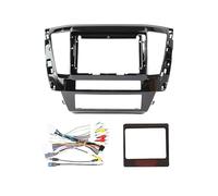 Radio Coche DVD Marco Kit Montaje Panel Adaptador 10 Pulgadas para Mitsubishi para Pajero Sport 2016 2017-2021 Incluye Radio Android Panel Instrumentos Marco para Coche RESPUNEKBAH(FrameB XP Cable)
