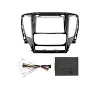 Radio Coche DVD Marco Kit Montaje para Mitsubishi para Pajero Sport 2016-2021 Adaptador Panel Instrumentos Radio Android Marco Salpicadero 9 Pulgadas RESPUNEKBAH(Frame OD Cable)