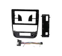 Radio Coche DVD Marco Panel Radio con Marco Audio 9 Pulgadas Adecuado para Instalar El Adaptador Bisel Consola Frontal para Peugeot 406 1999-2004 RESPUNEKBAH(Black Frame Cable)